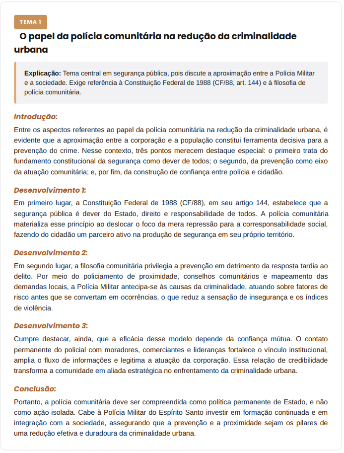 Exemplo de página interna do ebook com estrutura e conectivos destacados